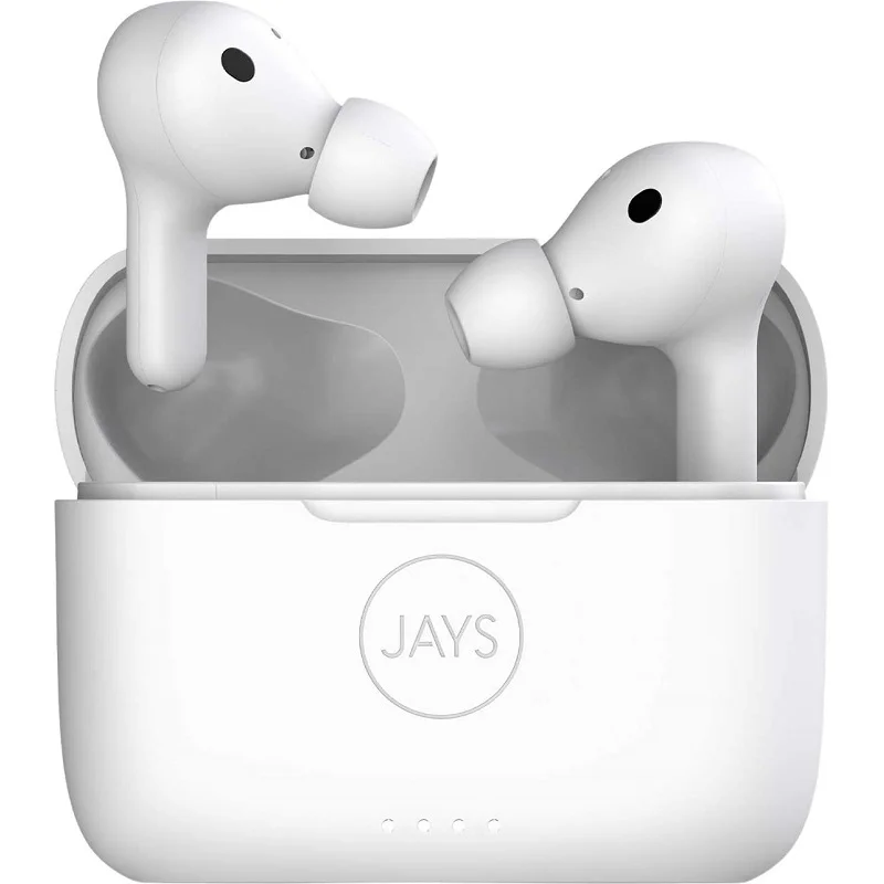 JAYS t-Seven Bluetooth Noise-Cancelling In-Ear Earphone with Mic - White