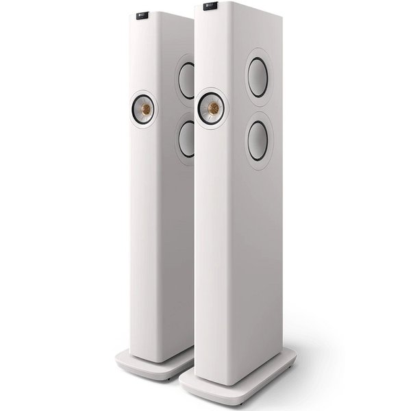 KEF LS60 Wireless MQA Multi-Room Wireless Bluetooth/WiFi Network Floorstanding Speakers - Mineral White KEF LS60 Wireless MQA Multi-Room Wireless Bluetooth/WiFi Network Floorstanding Speakers - Mineral White