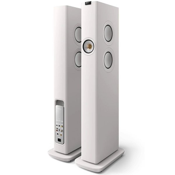 KEF LS60 Wireless MQA Multi-Room Wireless Bluetooth/WiFi Network Floorstanding Speakers - Mineral White KEF LS60 Wireless MQA Multi-Room Wireless Bluetooth/WiFi Network Floorstanding Speakers - Mineral White