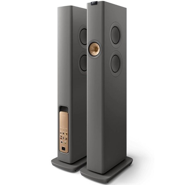 KEF LS60 Wireless MQA Multi-Room Wireless Bluetooth/WiFi Network Floorstanding Speakers - Titanium Grey KEF LS60 Wireless MQA Multi-Room Wireless Bluetooth/WiFi Network Floorstanding Speakers - Titanium Grey
