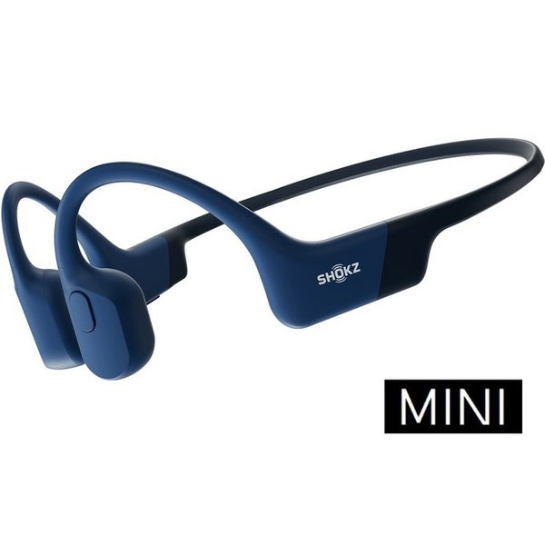 Shokz OpenRun Mini Waterproof Wireless Bluetooth Bone Conduction Headphone with Mic - Blue Shokz OpenRun Mini Waterproof Wireless Bluetooth Bone Conduction Headphone with Mic - Blue