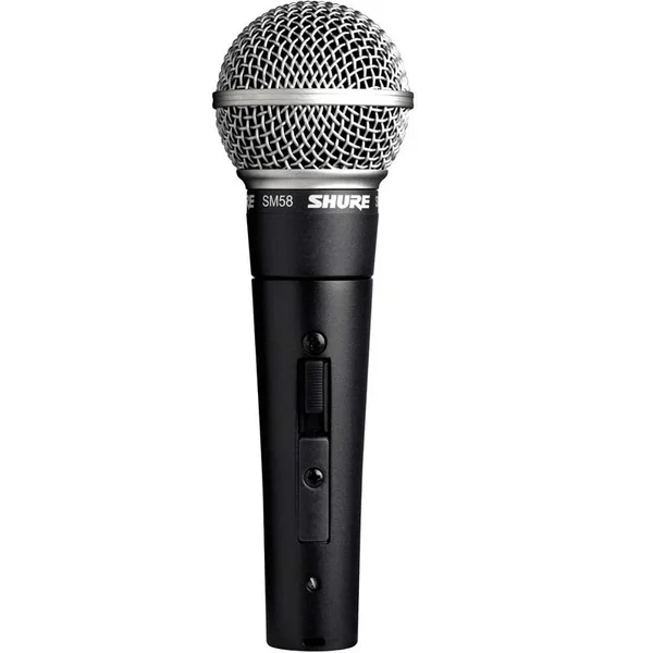Shure SM58S Cardioid Dynamic Vocal XLR Handheld Microphone (with On/Off Switch)