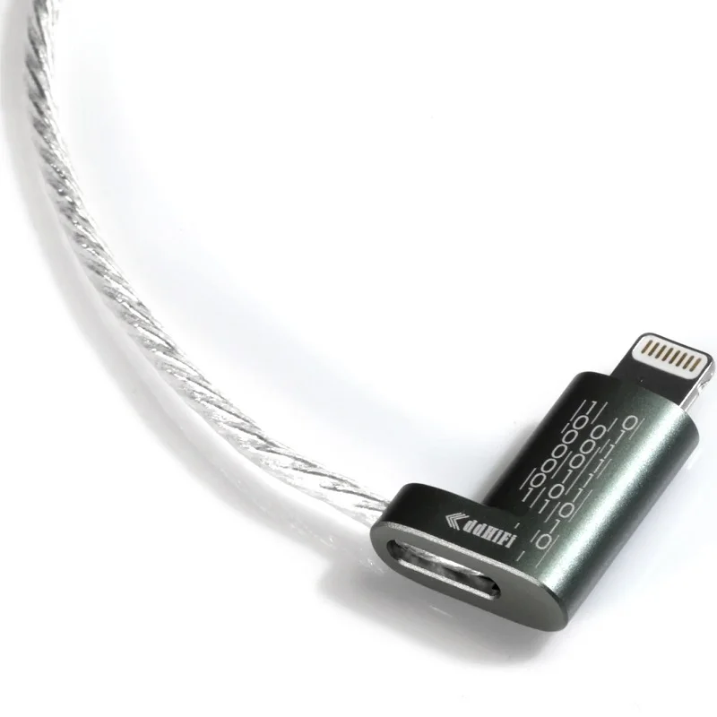 ddHiFi MFi06 Angled Lightening to Angled Type C Interconnect Cable