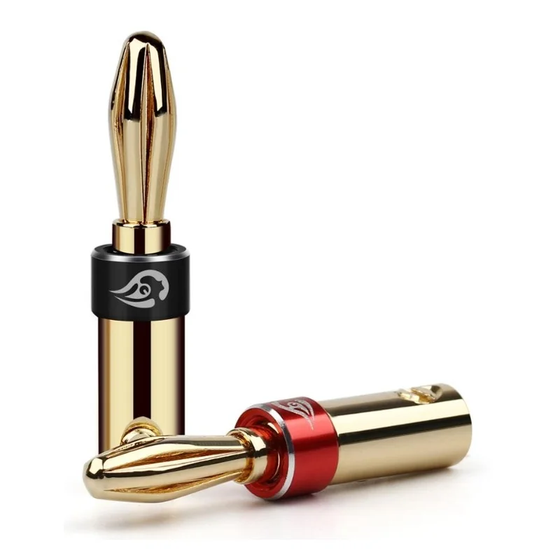 Premium Gold-plated Banana Plug Male Connectors (1 Pair)