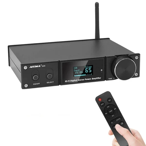 AIYIMA D05 Wireless Bluetooth Receiver/Streamer & Hi-Fi Integrated Amplifier