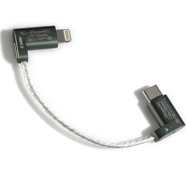 ddHiFi MFi06 Angled Lightening to Angled Type C Interconnect Cable