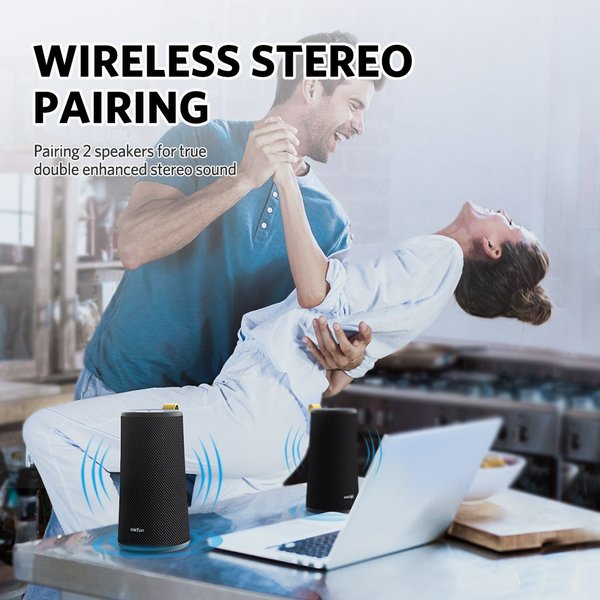 Earfun UBOOM Waterproof Wireless Bluetooth Portable Speaker with Mic [Display Set]