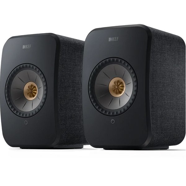 KEF LSX II MQA Multi-Room Wireless Bluetooth/WiFi Network Desktop Bookshelf Speakers (with HDMI) - Carbon Black KEF LSX II MQA Multi-Room Wireless Bluetooth/WiFi Network Desktop Bookshelf Speakers (with HDMI) - Carbon Black