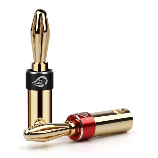 Premium Gold-plated Banana Plug Male Connectors (1 Pair)