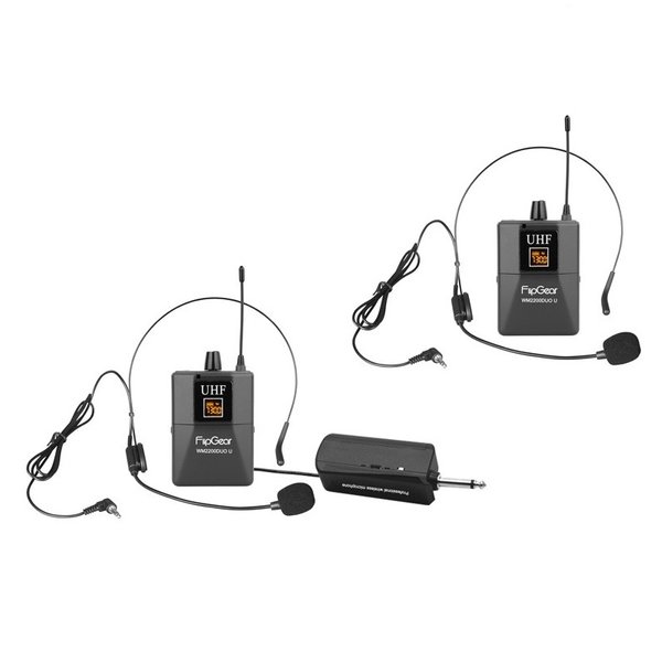 Vinnfier Flipgear WM 2200 DUO U Dual Wireless Neckband Microphone