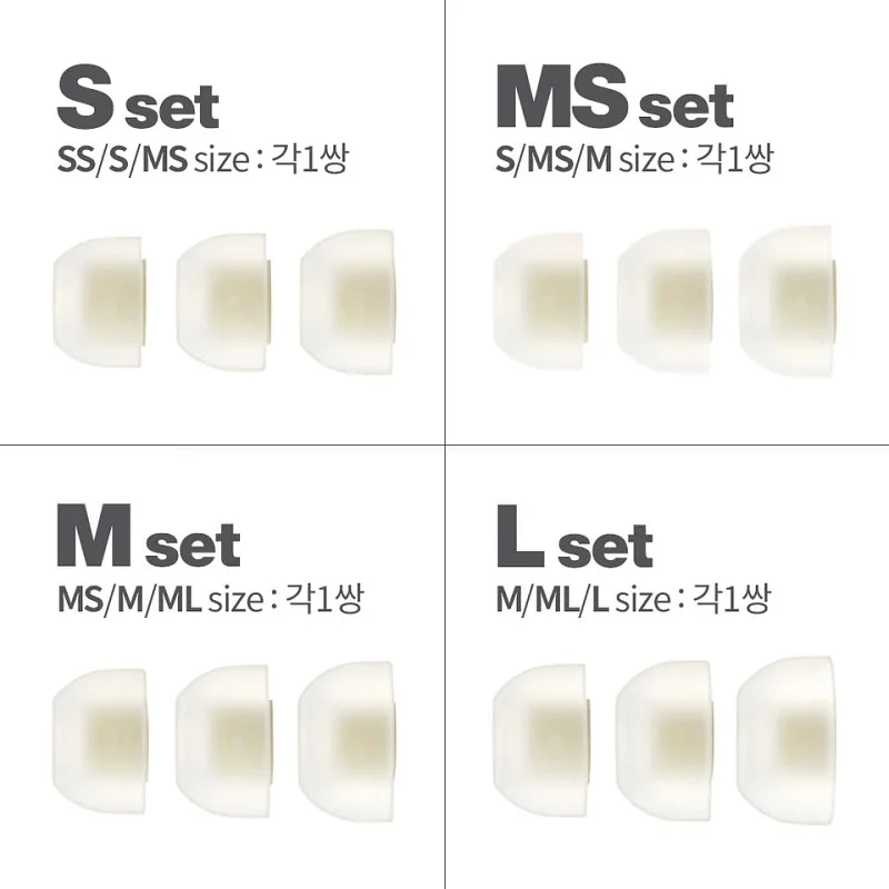 AZLA SednaEarfit MAX Standard Medical Silicone Eartips