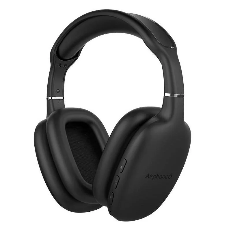 SonicGear Airphone 6 Wireless Bluetooth Over-Ear Headphone with Mic - Black