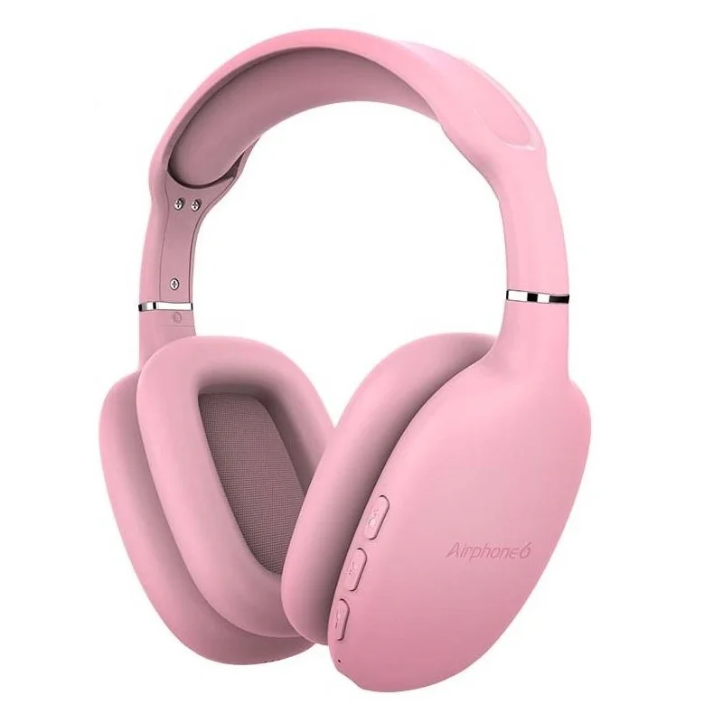 SonicGear Airphone 6 Wireless Bluetooth Over-Ear Headphone with Mic - Pink