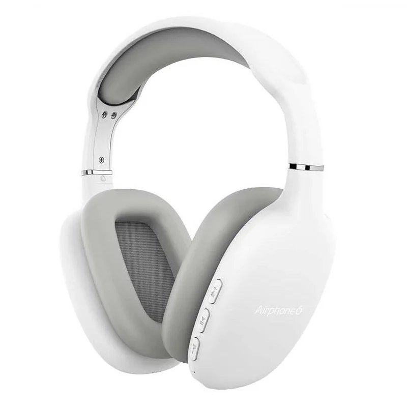 SonicGear Airphone 6 Wireless Bluetooth Over-Ear Headphone with Mic - White