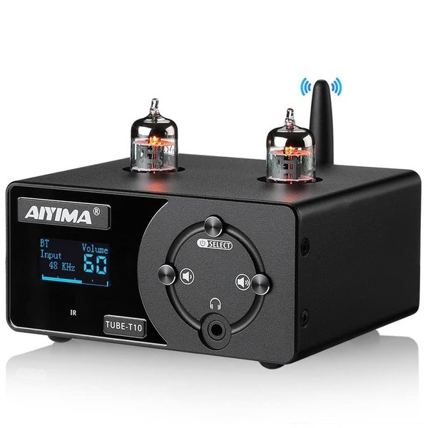 AIYIMA TUBE-T10 (T10) Wireless Bluetooth Receiver/Streamer, Coaxial / Optical / USB DAC & Tube Preamplifier AIYIMA TUBE-T10 (T10) Wireless Bluetooth Receiver/Streamer, Coaxial / Optical / USB DAC & Tube Preamplifier