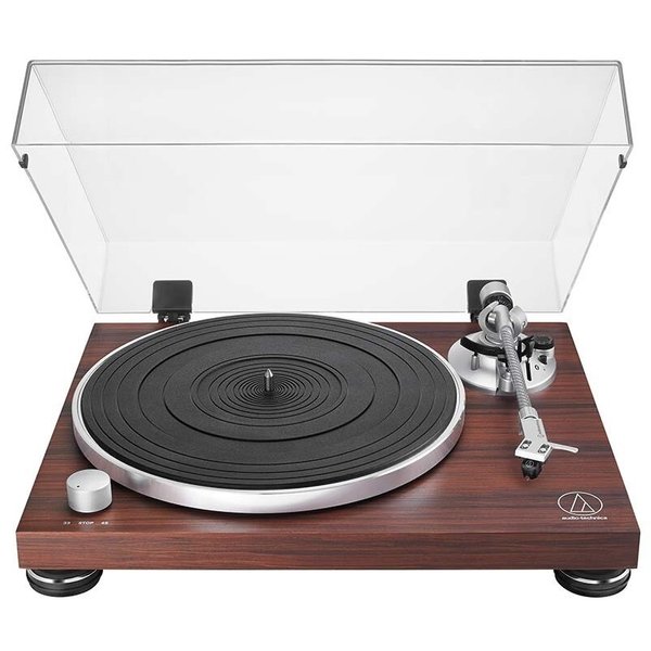 Audio-Technica AT-LPW50BT-RW Wireless Bluetooth Fully Manual Belt-Drive Turntable (Analog & Wireless) - Rosewood Audio-Technica AT-LPW50BT-RW Wireless Bluetooth Fully Manual Belt-Drive Turntable (Analog & Wireless) - Rosewood