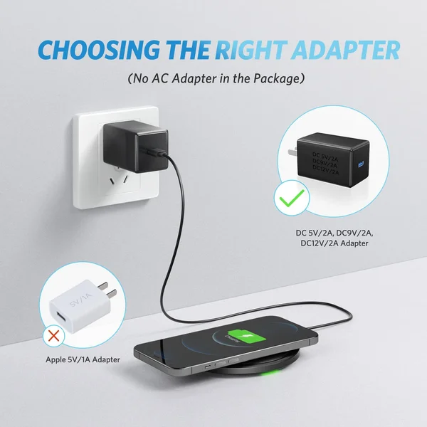Earfun EFC100 Qi-Certified Wireless Charging Pad