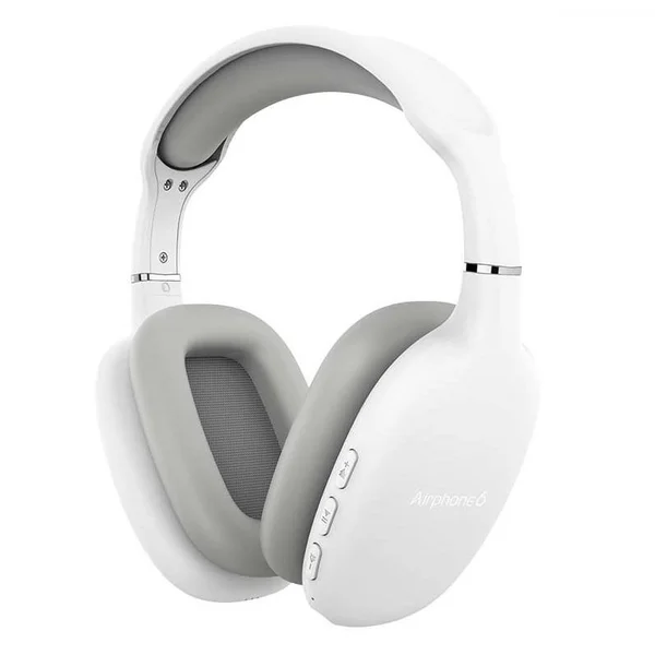 SonicGear Airphone 6 Wireless Bluetooth Over-Ear Headphone with Mic - White