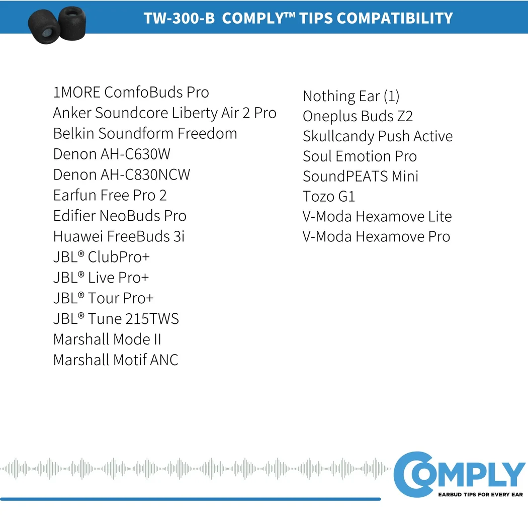 Comply TrueGrip TW-300-B