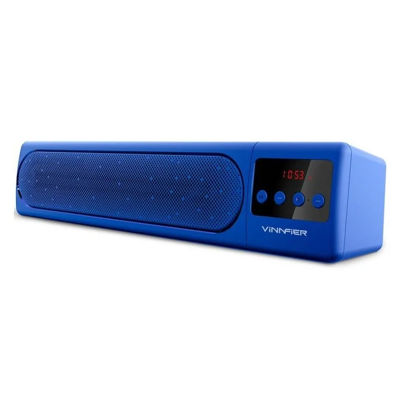 Vinnfier Hyperbar 100 BTR Wireless Bluetooth Soundbar Speaker with FM Radio - Blue