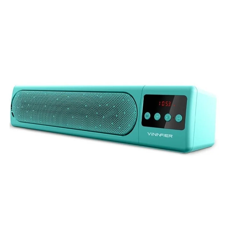Vinnfier Hyperbar 100 BTR Wireless Bluetooth Soundbar Speaker with FM Radio - Green