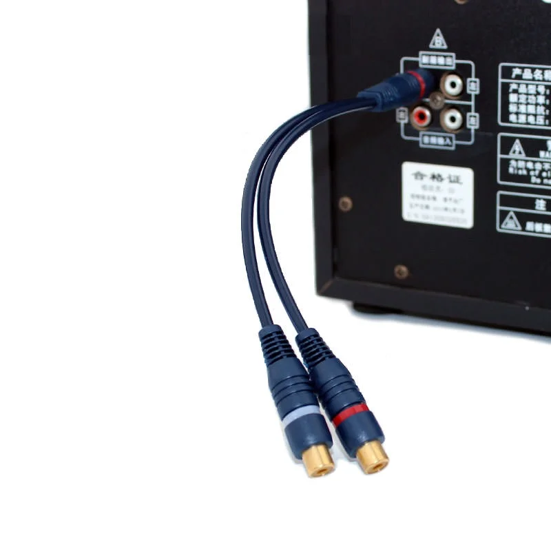 Single RCA Male to Dual RCA Female Interconnect Cable