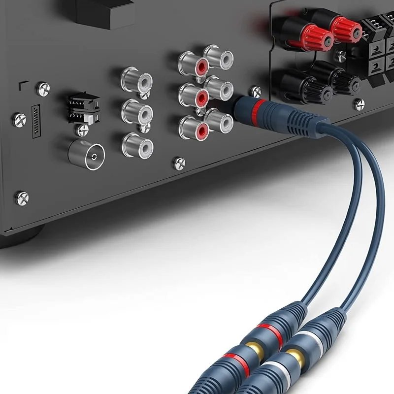 Single RCA Male to Dual RCA Female Interconnect Cable