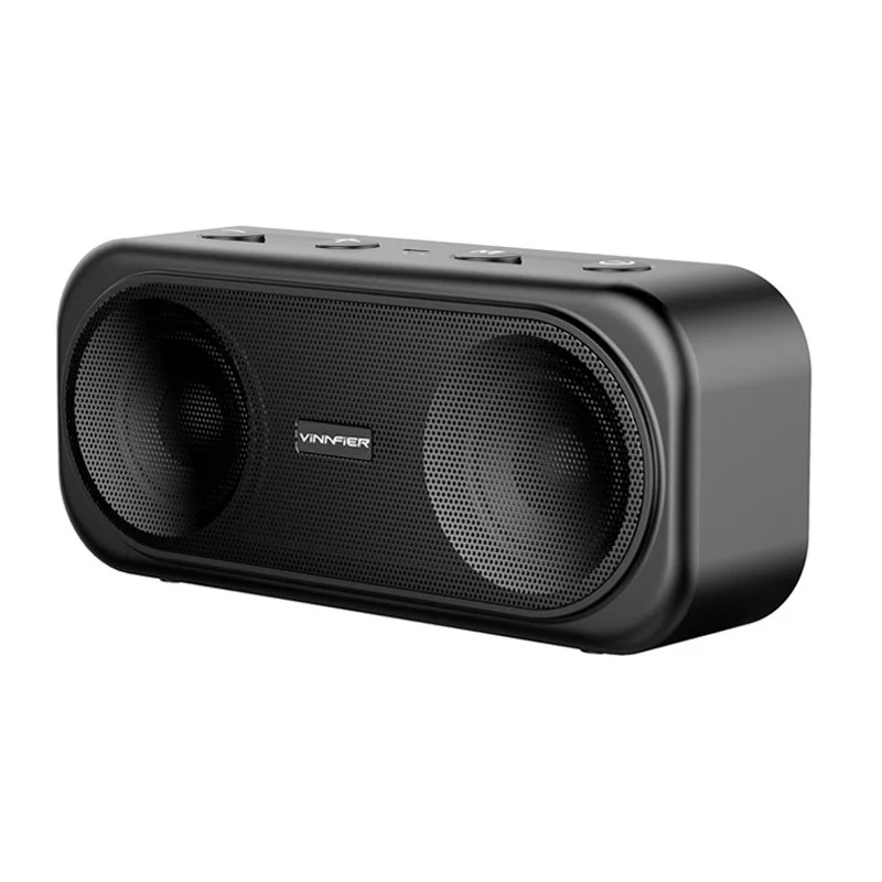 Vinnfier Neo Boom Wireless Bluetooth Portable Speaker with FM Radio - Black
