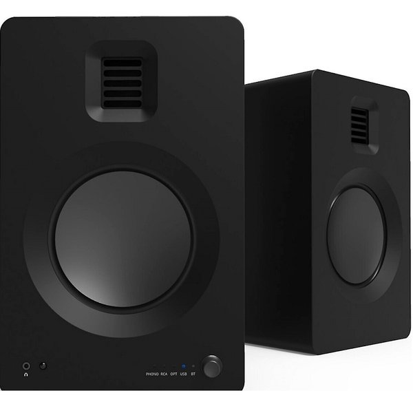 Kanto TUK Wireless Bluetooth Desktop Bookshelf Speakers (with Phono Built-in) - Matte Black Kanto TUK Wireless Bluetooth Desktop Bookshelf Speakers (with Phono Built-in) - Matte Black