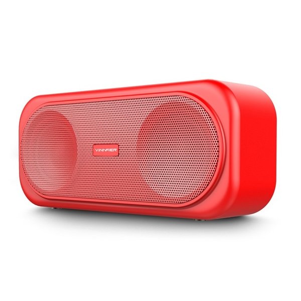 Vinnfier Neo Boom Wireless Bluetooth Portable Speaker with FM Radio - Red