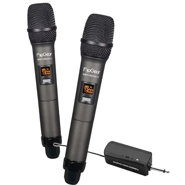 Vinnfier Flipgear WM1100 UC DUO Wireless Handheld Microphones