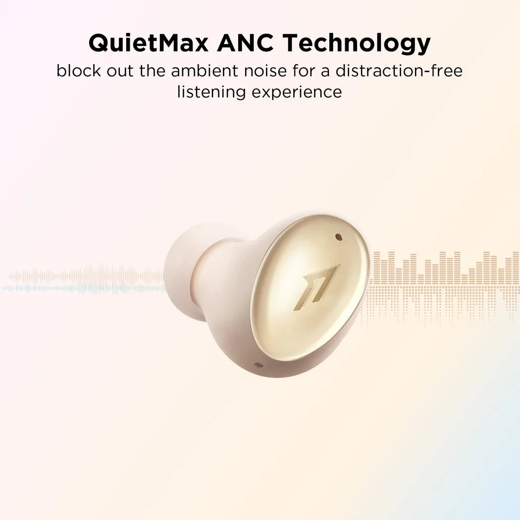 1MORE ColorBuds 2 (ES602) True Wireless Bluetooth Noise-Cancelling In-Ear Earphone with Mic - Gold
