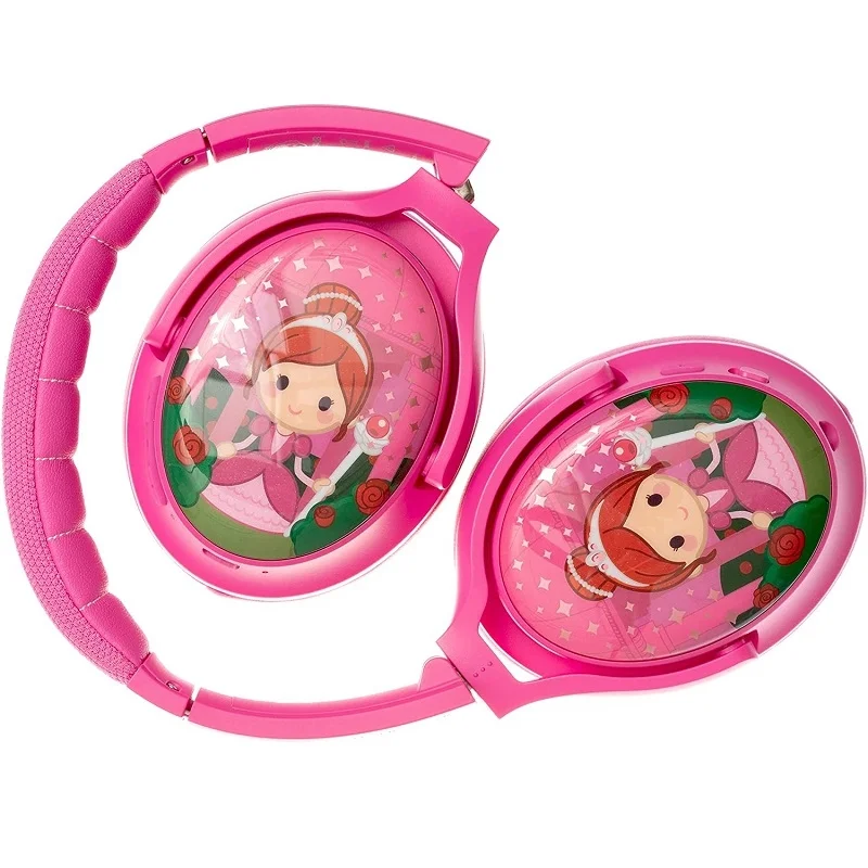BuddyPhones Cosmos+ Wireless Bluetooth Noise-Cancelling Over-Ear Headphone with Mic for Kids - Rose Pink