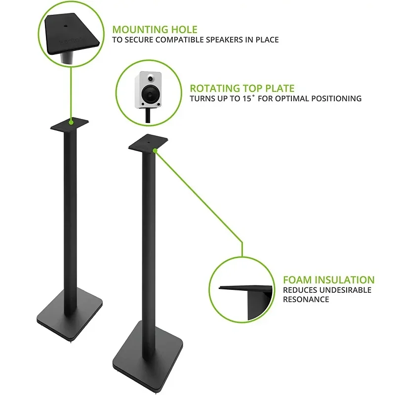 Kanto SP32PL SP32 Floor Speaker Stands (Matte Black)