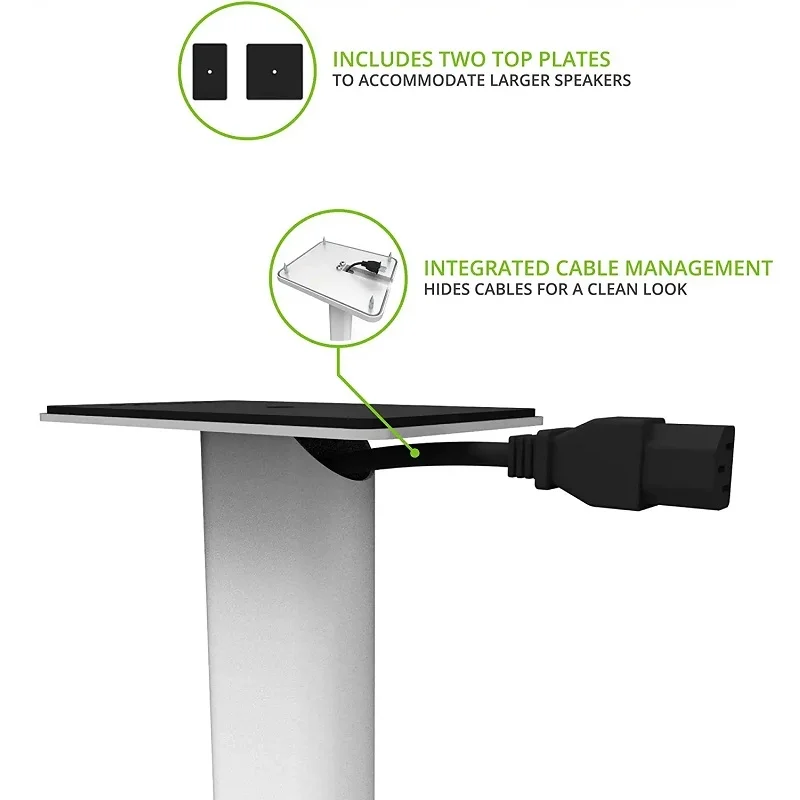 Kanto SP32PLW SP32 SP32PL Floor Speaker Stands (White)