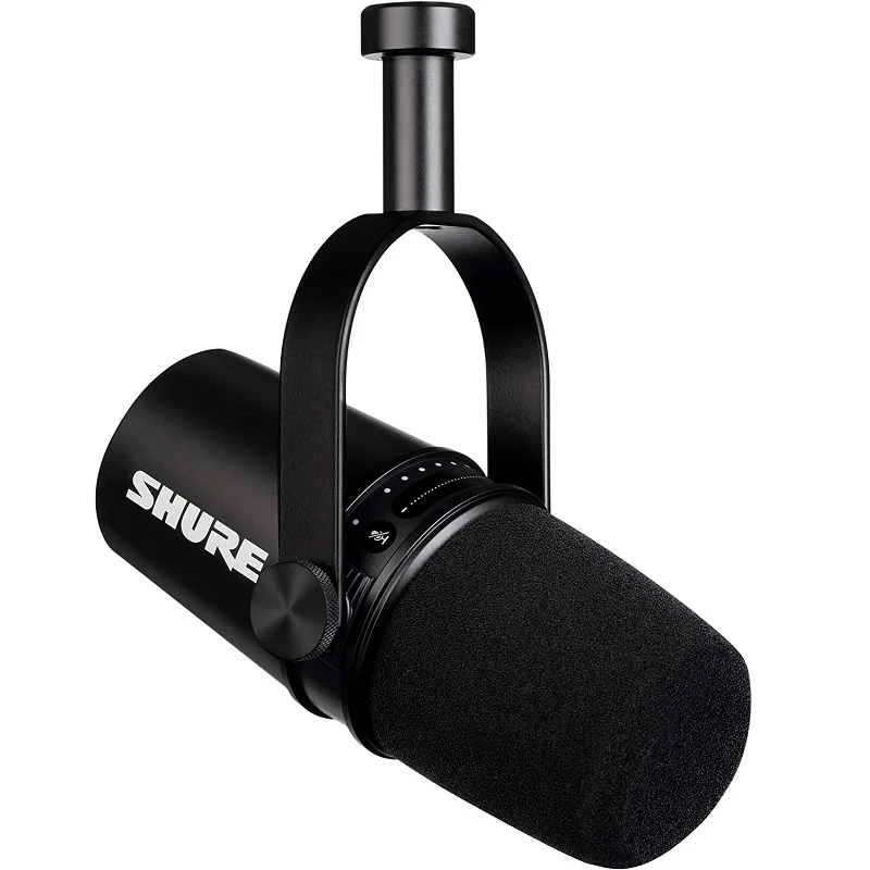 Shure MV7 Cardioid Dynamic USB/XLR Microphone - Black