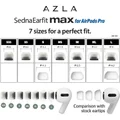 AZLA SednaEarfit MAX Medical Silicone Eartips for Apple AirPods Pro