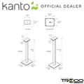 Kanto SP32PLW SP32 SP32PL Floor Speaker Stands (White)