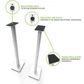 Kanto SP32PLW SP32 SP32PL Floor Speaker Stands (White)