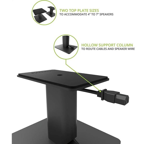 Kanto SP6HD Desktop Speaker Stands for YU6/TUK - Black Kanto SP6HD Desktop Speaker Stands for YU6/TUK - Black