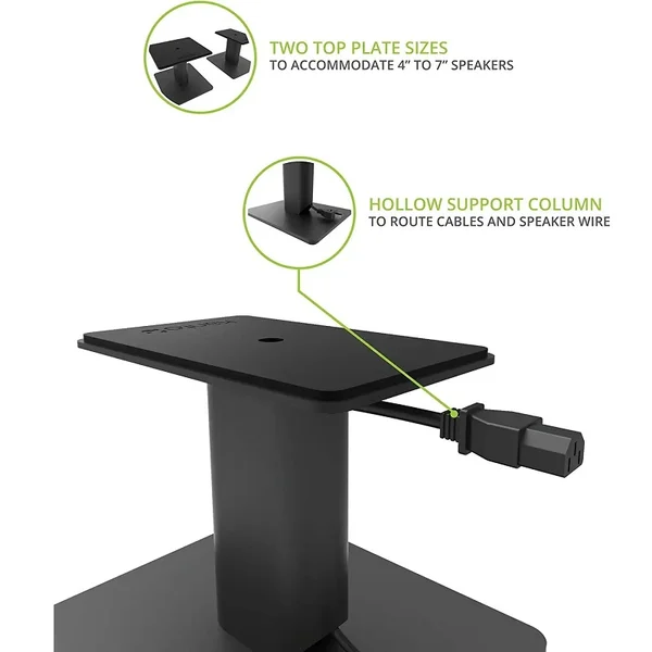 Kanto SP6HD Desktop Speaker Stands for YU6/TUK - Black