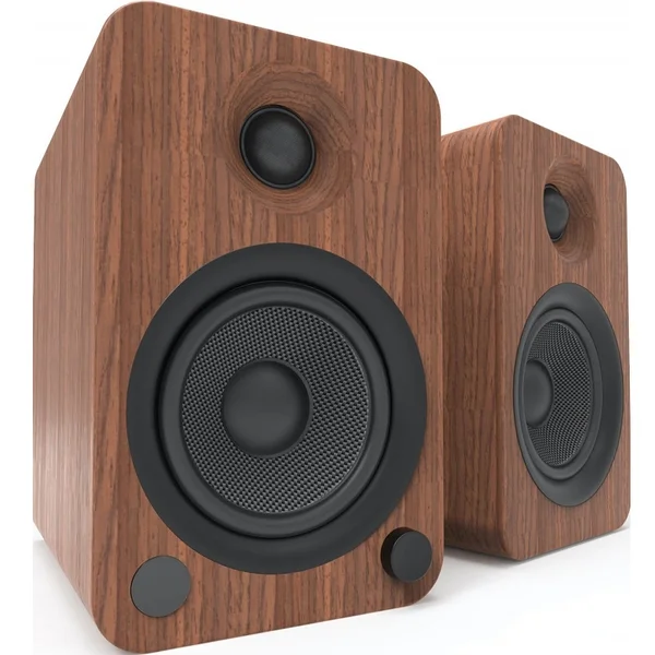 Kanto YU4 Wireless Bluetooth Desktop Bookshelf Speakers (with Phono Built-in) - Walnut