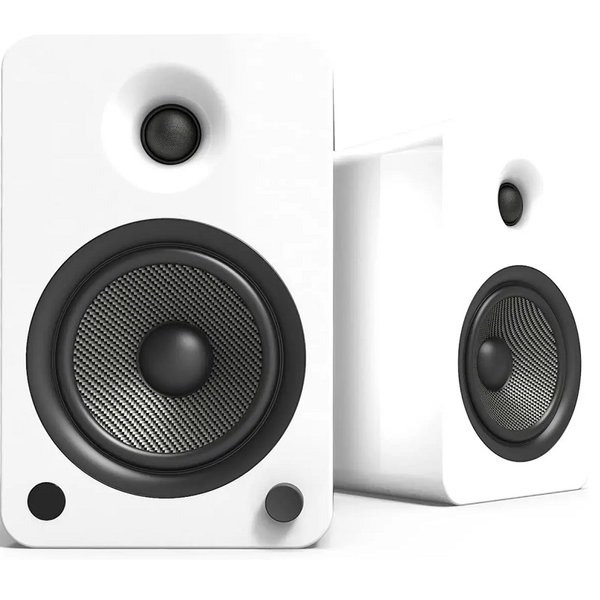 Kanto YU6 Wireless Bluetooth Desktop Bookshelf Speakers (with Phono Built-in) - Matte White Kanto YU6 Wireless Bluetooth Desktop Bookshelf Speakers (with Phono Built-in) - Matte White