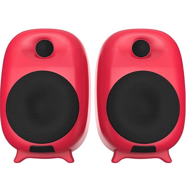 SonicGear Reference Series Studiopod V-HD Wireless Bluetooth Desktop Bookshelf Speakers - Red