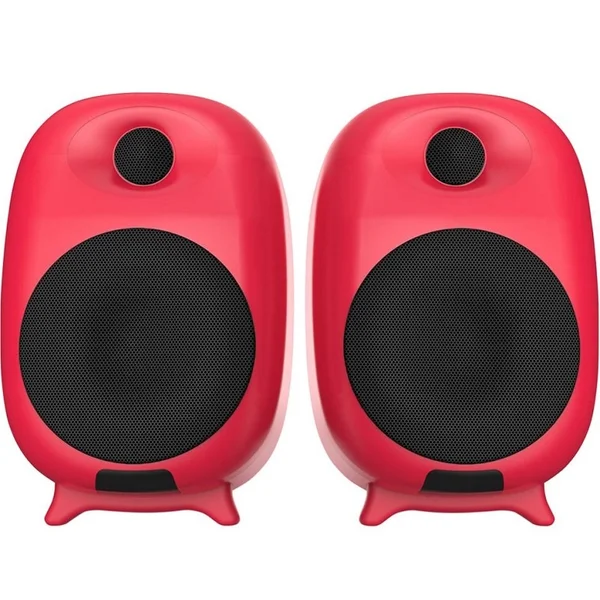 SonicGear Reference Series Studiopod V-HD Wireless Bluetooth Desktop Bookshelf Speakers - Red