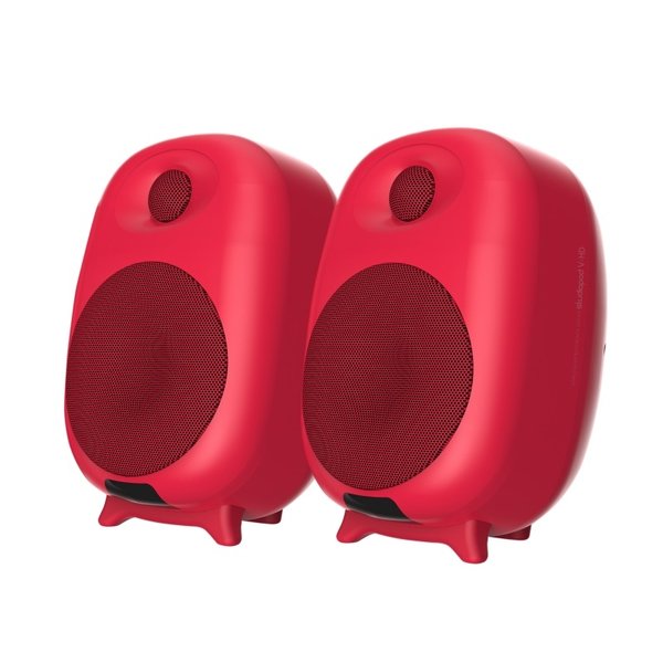 SonicGear Reference Series Studiopod V-HD Wireless Bluetooth Desktop Bookshelf Speakers - Red