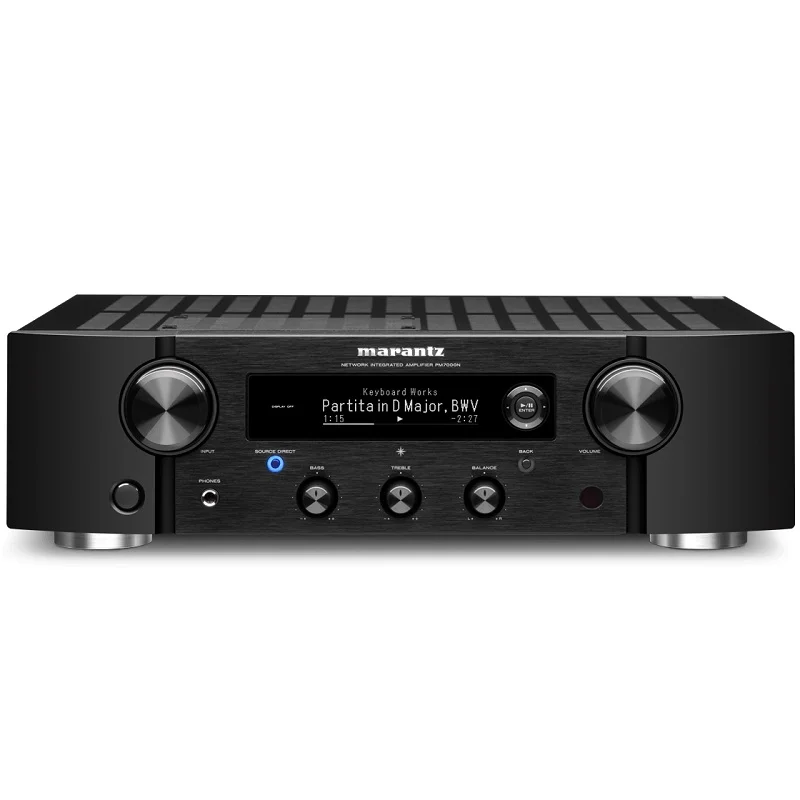 Marantz PM7000N Multi-Room Wireless Bluetooth/WiFi Network Streamer Hi-Fi Integrated Amplifier (with Phono) - Black