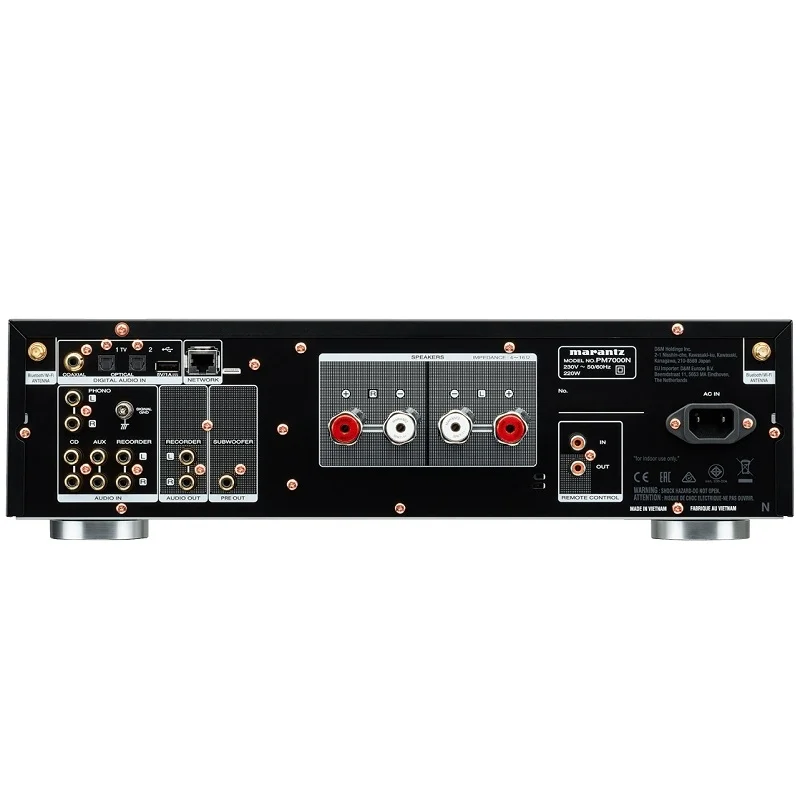 Marantz PM7000N Multi-Room Wireless Bluetooth/WiFi Network Streamer Hi-Fi Integrated Amplifier (with Phono) - Black