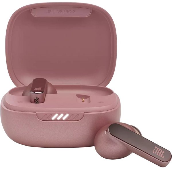 JBL Live Pro 2 TWS Wireless Bluetooth Noise-Cancelling In-Ear Earphone With Mic - Rose JBL Live Pro 2 TWS Wireless Bluetooth Noise-Cancelling In-Ear Earphone With Mic - Rose