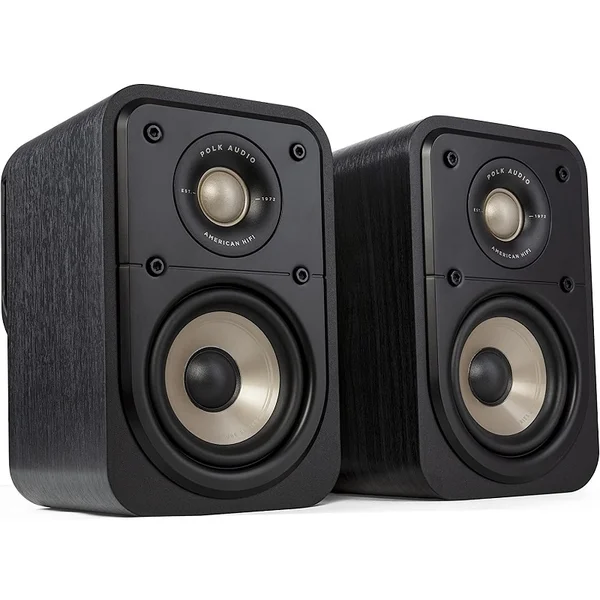 Polk Audio Signature Elite ES10 Passive Desktop Bookshelf Speakers - Black